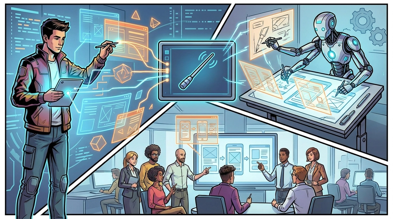 AI orchestration: Guiding design with intent, review, and speed.